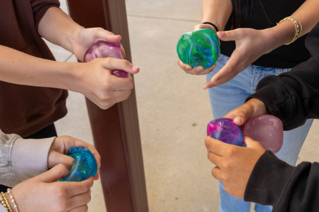 NeeDohs take over the Day Creek campus as students squeeze out their stress.
