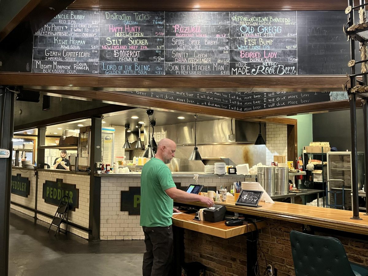 Jay Fox is the brewmaster at The Peddler, a brewery and eatery in downtown Huntington. 