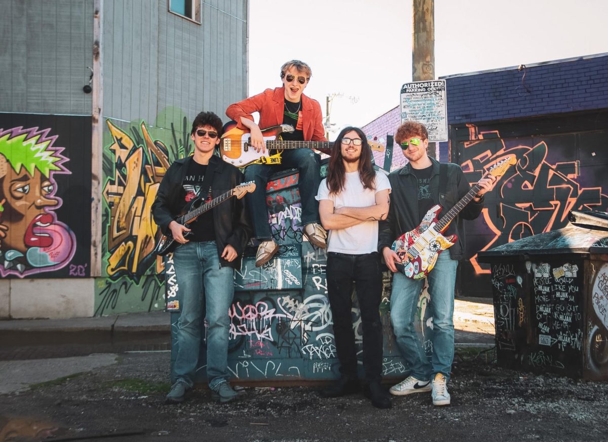 Finn Riordan, ‘26, is the co-founder, singer and guitarist of Hot Rileys. “He’s versatile,” Clark Sayre, ‘26, said. “I’ve heard him sing in choir, but I’ve also heard him sing like rock music he’s able to do both so well… But if you played two recordings of him singing in those different styles, you wouldn’t even know they were the same person, so he really can use his voice in amazing ways.”
Photo used with permission from Finn Riordan